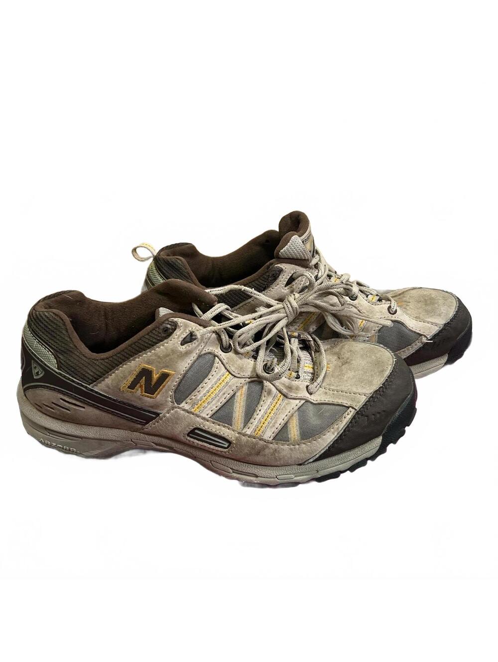 New Balance 644 Mens Trail Hiking Shoes Size 11 Brown Khaki Suede Mesh